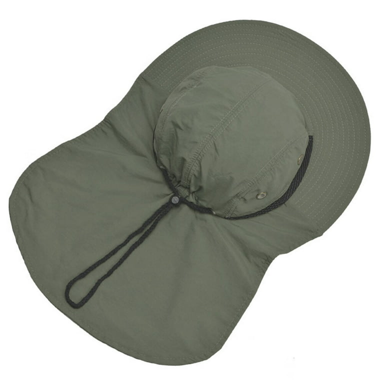 Fishing Hats For Men Sun Protection With Netting Hiking Hat with Ponytail  Hole Safari Hat with Neck Flap Sun Hat Wholesale