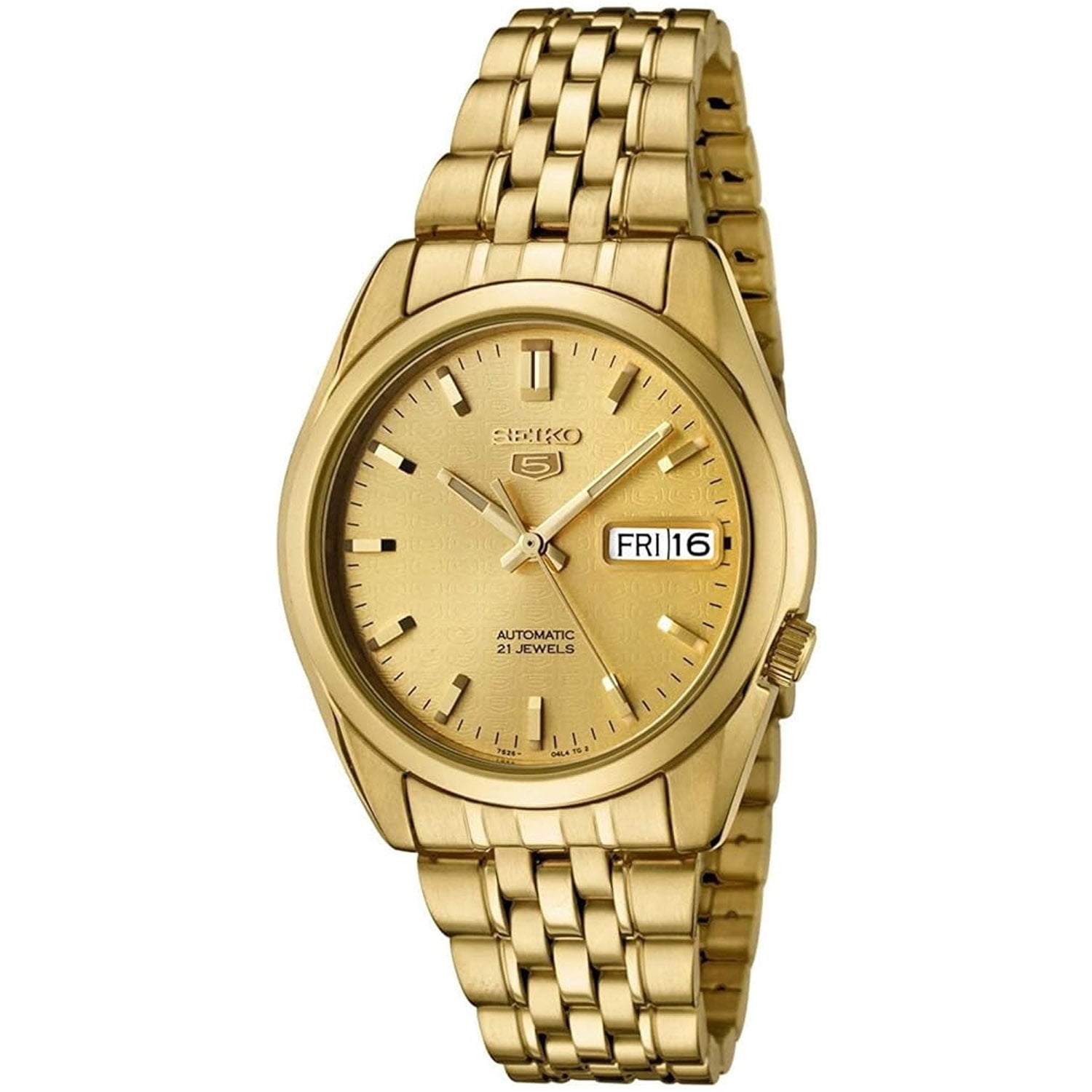 Seiko Men's 5 Automatic SNK366K Gold Stainless-Steel Automatic Dress Watch