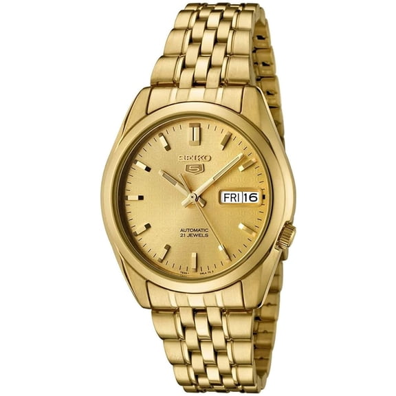 Seiko Men's 5 Automatic SNK366K Gold Stainless-Steel Automatic Dress Watch