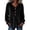 Black, variant on Women's Solid Velvet Long Sleeve Tops Notched V Neck Loose Tunic Shirts Business Casual Blouses Fall Winter Dressy Tops Daily Outfits White