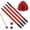 Red Metal Handle with Mop Base, variant on GFRED Mop Handle & Mop Base Replacement fit O-Cedar EasyWring, Red Metal Stick