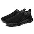 thumbnail image 6 of Sngxgn Mens Running Shoes Slip-on Walking Sneakers Lightweight Breathable Casual Workout Sports Shoes(Black,43), 6 of 8