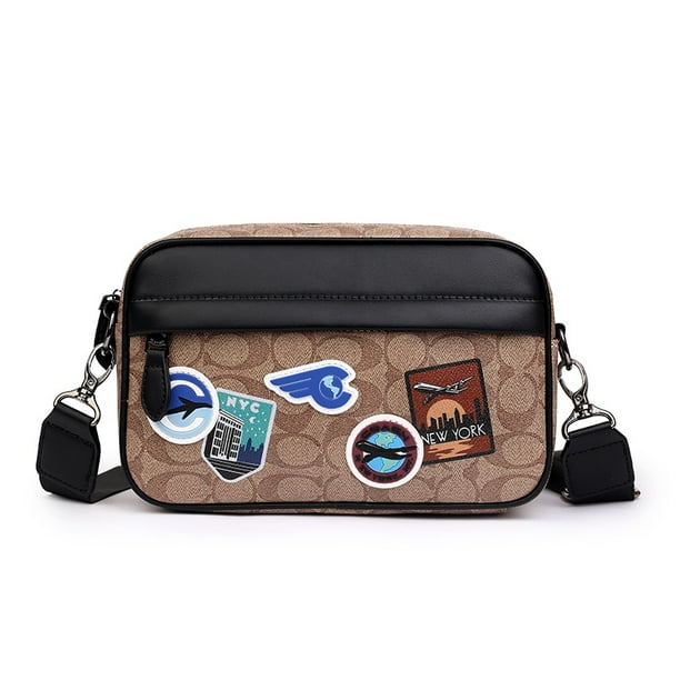 Coach Bolso De Mensajero De Un Solo Hombro Para Hombres Bolsa De Cámara