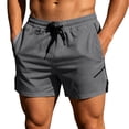 thumbnail image 2 of Gym Shorts Men Summer Elastic Waist Slim Fit Moisture Wicking Lightweight Athletic Workout Shorts with Pockets, 2 of 9