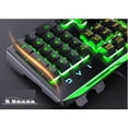 thumbnail image 2 of Quiet Keyboard with 3 Multi Color LED Lighting Modes, Turbo Input Mode, Anti-Ghosting, 19 Key Roll Over, Slim Low Profile Metal Design, 2 of 5