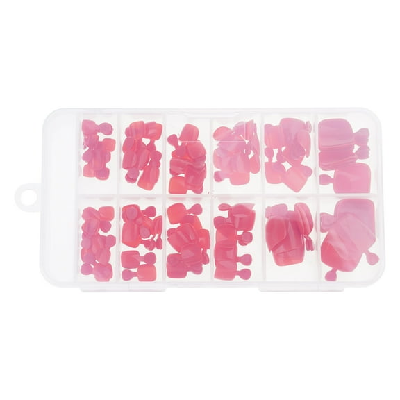 KCAHPAN Press On Toenails 120pcs Artificial False Toenails with Tools for Home Use