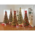 thumbnail image 6 of BrylaneHome 6 Ft Fully Decorated Pre-Lit Pop-Up Christmas Tree with 350 Warm Lights & Included Stand, Collapsible, Easy Assembly, 6 of 7