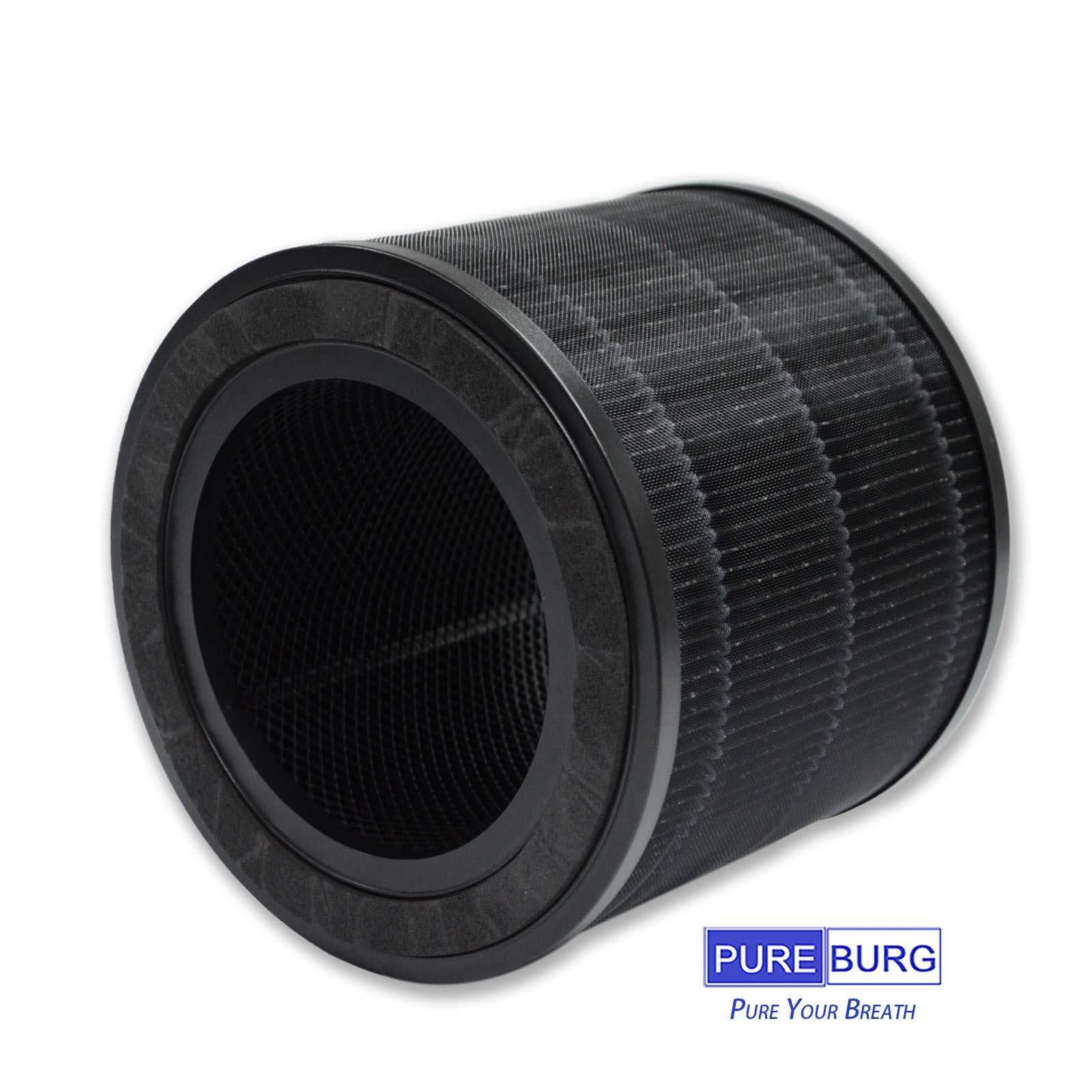 PUREBURG 2-Pack Replacement True HEPA Filters Compatible with AirExpect & AirExtend Air Purifiers JL-AP-TB01,H13 3-Stage Filtration Activated carbon Air Clean Voc Dust Odor Smoke PM2.5
