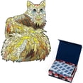 thumbnail image 1 of Rompecabezas HUOGUO Wooden Cat, 105 piezas, para colección de rompecabezas, 1 of 5