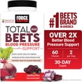 thumbnail image 4 of (2 pack) Force Factor Total Beets Blood Pressure Support, Beet Root Supplement for Nitric Oxide, Circulation, Heart Health & Energy, Acai Berry, 60 Soft Chews, 4 of 14