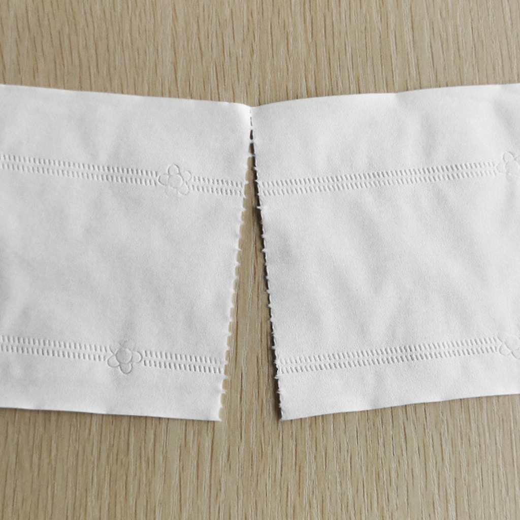 XISAOK Thicken 4-Ply Large Toilet Roll Paper Embossed No Fluorescent Jumbo Bath Tissue