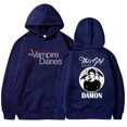 thumbnail image 3 of Sudaderas con capucha de The Vampire Diaries para mujer, Sudadera con capucha de personalidad de moda, jersey de manga larga suelto informal para exteriores, 3 of 5
