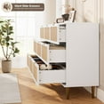 thumbnail image 4 of Rattan 9 Drawer Dressers for Bedroom, Wide Rattan Dressers Tall Dresser with Deep Drawers, Large Chest of Drawers for Closet with Wide Top, Dresser TV Stand, Boho Closet Organizer for Living Room, 4 of 8