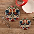 thumbnail image 2 of Cotton Rope Pot Holder Set of 2 Kitchen Trivets Male and Female Chickens Potholdersfor Hot Pans & Dishes, 2 of 7