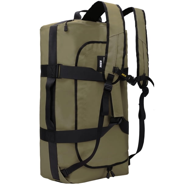 Mochila Duffle MIER 60 L resistente al agua para gimnasio, deportes y viajes