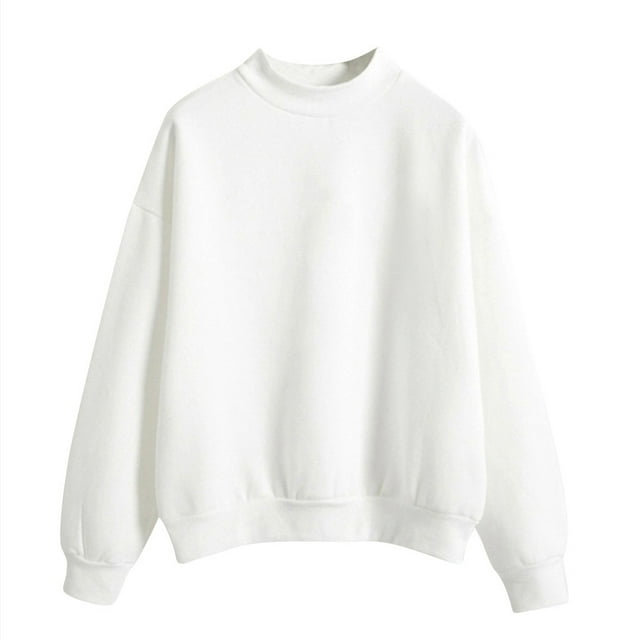 2025 Women O-Neck Solid Fossa Jacket Color Turtleneck Long Sleeve Woman Warm Jackets Plus Velvet Sweatshirt