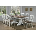 thumbnail image 2 of 38.5" Wood Dining Chair in Cocoa/White (Set of 2), 2 of 3