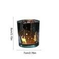 thumbnail image 3 of Glass Candle Holder Reindeer Decorative Candle Cup Holders - Decorative Votive Tealight Glass Cup for Christmas, Winter Home Decor, Holiday Centerpiece, 3 of 6