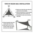 thumbnail image 2 of 10 Sizes Triangle Waterproof Sun Shade Sail Outdoor Garden Patio Party Sunscreen Awingtriangle Canopy 95% Uv Block With Free Rope Jm5, 2 of 4