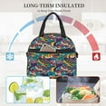 thumbnail image 4 of Naloa Colorful Carp Streamer Print Lunch Bag for Women & Men Insulated Lunch Box or Cooler Lunch Tote Bags for Work, Travel, Outdoor, 4 of 5