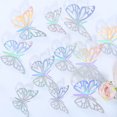 thumbnail image 3 of Pegatinas de pared de mariposas, calcomanías de pared de mariposas huecas en 3D para arreglos de bodas, festivales, decoración del hogar, 3 of 12