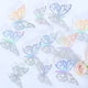 thumbnail image 3 of Pegatinas de pared de mariposas, calcomanías de pared de mariposas huecas en 3D para arreglos de bodas, festivales, decoración del hogar, 3 of 12