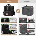 thumbnail image 6 of Maelstrom Tactical Lunch Box for Men, 23L Insulated Lunch Bag, Expandable Double Deck Cooler Bag, Lightweight Leakproof Tote Bag With Side Tissue Pocket, Suit For Men and Women, Black, 6 of 10