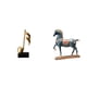 thumbnail image 1 of Figura de caballo para escritorio, escultura animal, estatua de caballo de resina, centro de mesa, adorno. Material de resina creativo, ideal para la, 1 of 8