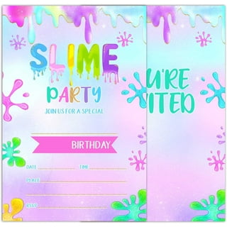 SlimeParty #birthday #Slime #Decor  Slime birthday, Slime party, Birthday  party for teens