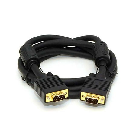 - Monoprice 6ft VGA/SVGA Male-Male Monitor Cable w/ Ferrite Cores