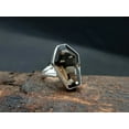 thumbnail image 2 of Solid 925 Sterling Silver Coffin Ring, Natural Smoky Quartz Brown Gemstone Ring, Statement Ring, Beautiful Handcrafted Ring For Women/Men, 2 of 5