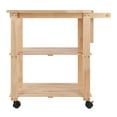 Winsome Wood Mario Utility Kitchen Cart, Natural Finish