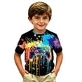 thumbnail image 4 of Hihipz Toddler Boys Tee Gamepad Print Short Sleeve Crewneck Summer Cozy Graphic T-Shirt, 4 of 4
