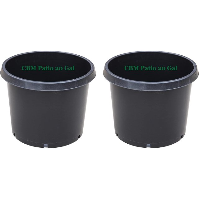 CBM 220 Gallon Premium Black Plastic Nursery Plant Container Garden
