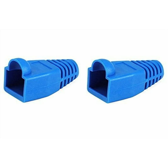 eDragon RJ-45, Codé par Couleur, Bottes de Soulagement de Tension, Bleu, 50 Pcs, (2 Pack)