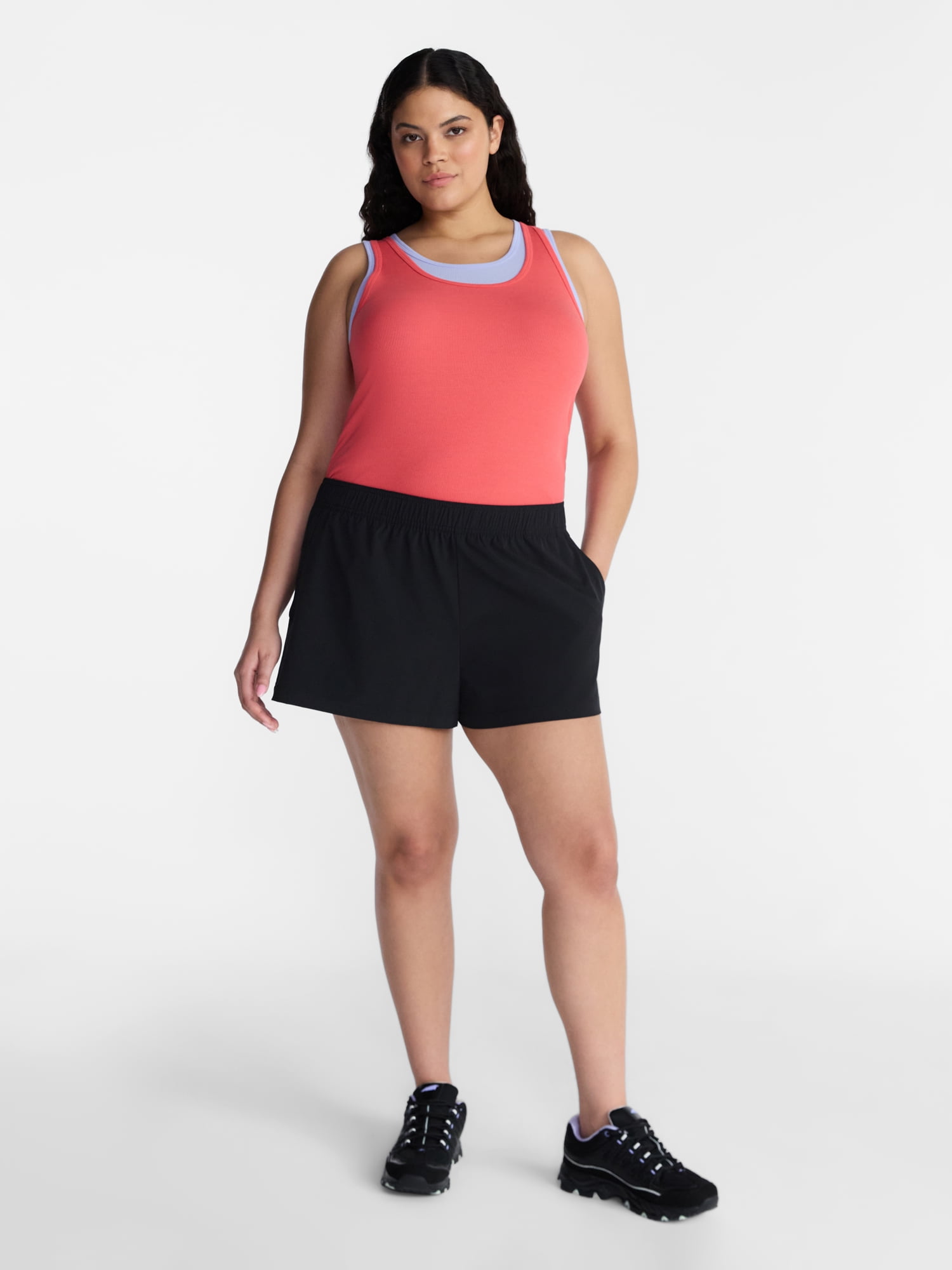 Avia Women's FeatherStretch Shorts, 3'' Inseam, Sizes XS-XXXL