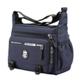 thumbnail image 3 of Bolso bandolera para hombre con correa ajustable, moderno y resistente al agua. Azul, 3 of 9