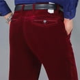 thumbnail image 6 of cllios Men's Corduroy Pant Big and Tall Straight Fit Flat-Front Casual Chino Pants Men's Stain Shield Stretch Slim Fit Flat Front Dress Pant Trousers, 6 of 6