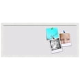 thumbnail image 2 of PinPix 30x12 Custom Cork Bulletin Board Light Grey Diamond Poster Board Has a Fabric Style Canvas Finish, Framed in Light Grey Diamond, by ArtToFrames (PinPix-524), 2 of 6