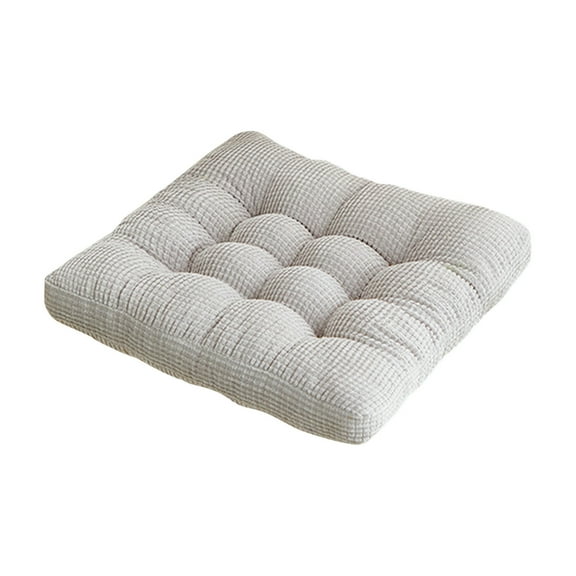 TAROFISH Three-Dimensional Meditation Cushion, Square Large Floor Cushion for Adults, Thick Corduroy Floor Cushion for Meditation, Yoga, Living Room, Sofa, Tatami Mat,Grey,40x40x10cm