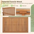 thumbnail image 6 of Costway 4 Piece Acacia Wood Patio Wood Furniture Set, 6 of 10