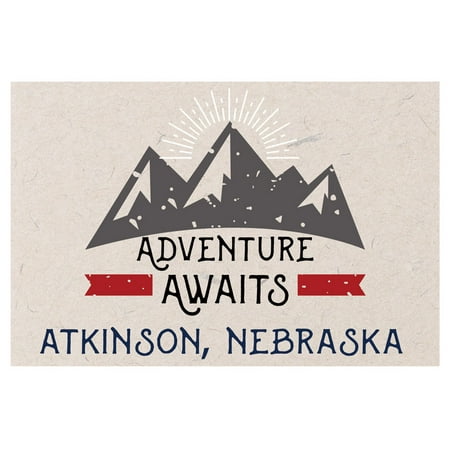 

Atkinson Nebraska Souvenir 2x3 Inch Fridge Magnet Adventure Awaits Design