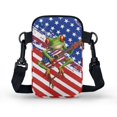 thumbnail image 2 of HELLHERO Frog Guitar Design Women Crossbody Bag, Polyester Double Deck for Adults, 2 of 7