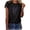 Black, variant on Wildflower Graphic Tees for Women 2026 Summer Casual Short Sleeve Crewneck T Shirts