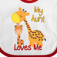 thumbnail image 4 of Inktastic My Aunt Loves Me Giraffe Boys or Girls Baby Bib, 4 of 4