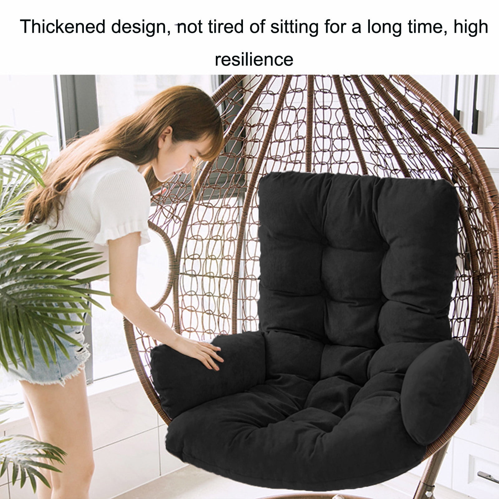 Zenithome 19.69x49.21Inch Basket Cushion Swings Sofa Cushion For Indoor Outdoor Use