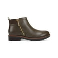 thumbnail image 4 of TOMMY HILFIGER Womens Brown Pull On Tab Comfort Treaded Fawn 2 Block Heel Zip-Up Boots 8.5 M, 4 of 4