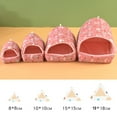 thumbnail image 3 of Labymos Cute Winter Rabbit Squirrel Mini Cage Guinea Pig Nest Small Animal Sleeping Bed Hamster, 3 of 8