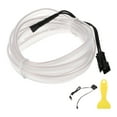 thumbnail image 1 of Cuerda de luz LED EL de 2m Unique Bargains, tira de luz brillante para iluminación interior de coches, luz de neón flexible para decoración de coches USB(5V) blanca, 1 of 7