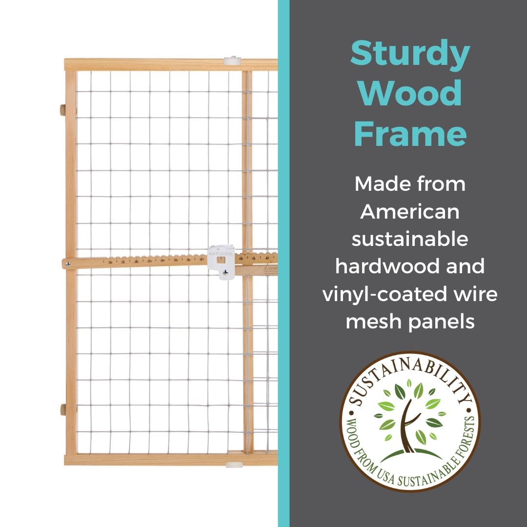 Toddleroo by North States Quick-Fit Wire Mesh Safety Gate photo 6